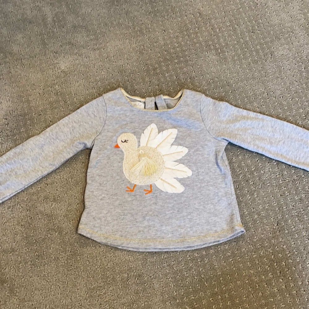 Mud pie size 12-18m Turkey shirt
